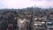 Aerial view of Flatiron building, New York, Manhattan. Residential and business buildings from above