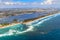 Aerial View on Florida Beach and waterway