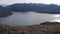 Aerial View - Flying by a Cliff and a Lake