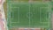 Aerial view on Football Pitch, Drone phote, Top view