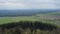 Aerial view of forest fields meadows countryside landscape,