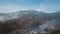 Aerial view Forest fire. Jawa island, Indonesia.