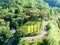 Aerial view of a forest in Flores, Indonesia