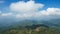 Aerial view of forested Wonosobo border line between dieng. Wonosobo, West Java, Indonesia, July 20, 2023