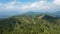 Aerial view of forested Wonosobo border line between dieng. Wonosobo, West Java, Indonesia, July 20, 2023