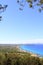 Aerial view Formentera balearic island Ibiza