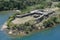 Aerial view of Fort Sherman at Toro Point, Panama Canal