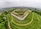 Aerial view on fort St. Pieter in Maastricht