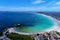 Aerial view of Forte Beach in Cabo Frio beach, Rio de Janeiro, Brazil