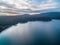 Aerial view of Fortescue bay, Tasmania