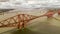 Aerial view Forth Rail Bridge Drone 5