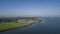 Aerial view of the fortified city of Willemstad, Moerdijk in Netherlands