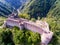 Aerial view of Fortress Poenari, Romania