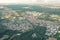 Aerial view Frankfurt Germany cityscape landscape