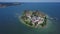 Aerial view of Frauenchiemsee Fraueninsel, Germany