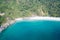 Aerial view of Freedom beach in Phuket