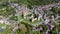 Aerial view of the French castle of Blandy les Tours in Seine et Marne