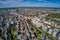 Aerial View of the French City of Rennes, Brittany