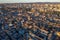 Aerial view of French medieval city, old buildings and cityscape in Besancon, France