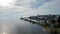 Aerial view of the Friedrichshafen Bodensee lake