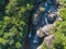 Aerial View of Frog Rock Waterfall