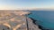 Aerial view of fuerteventura coast