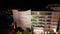 Aerial view of Funchal skyline at night, Madeira - Portugal