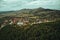 Aerial view of Gajevi settlement in Zlatibor region