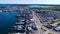 Aerial View of Galilee, Narragansett, Rhode Island in Early August 2023