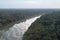 Aerial view of Gambia river in Senegal