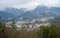 Aerial view of Gatlinburg in Winter