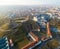 Aerial view of the Gediminas Hill, Vilnius