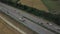 Aerial view of a German Autobahn