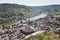 Aerial view of German city Cochem