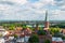 Aerial view of the German city of Lubeck