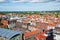 Aerial view of the German city of Lubeck