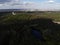 Aerial view of German forest Grunewald located in the western side of Berlin on the east side of the Havel.