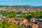 Aerial view of German town Wurzburg