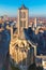 Aerial view of Ghent from Belfry, Belgium