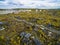 Aerial view of The ghost town Kadykchan, Kolyma, Magadan region