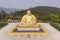 Aerial view of Giant Happy Buddha in Jinpingshan park in Mile city near Kunming, in Yunnan - China