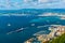 Aerial view of Gibraltar, algeciras bay and la linea de la concepcion taken from the upper rock....IMAGE