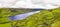 Aerial view of Glencar Lough in Ireland