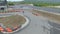 Aerial view of go kart outdoor race