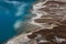 Aerial view of Gokyo Lake turquoise waters and.