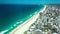 Aerial view of the Gold Coast Surfers Paradise in Australia