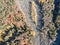 Aerial view of Golden Bridges at Vitosha Mountain, Bulgaria