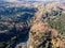 Aerial view of Golden Bridges at Vitosha Mountain, Bulgaria