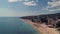 Aerial view of Golden Sands beach resort, Zlatni Piasaci near Varna, Bulgaria