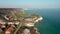 Aerial view of golf and beach resort